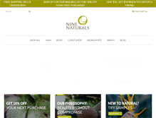 Tablet Screenshot of ninenaturals.com